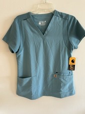 NEW Carhartt Women's Scrub Top Force Essentials, V-Neck Size S Modern Fit