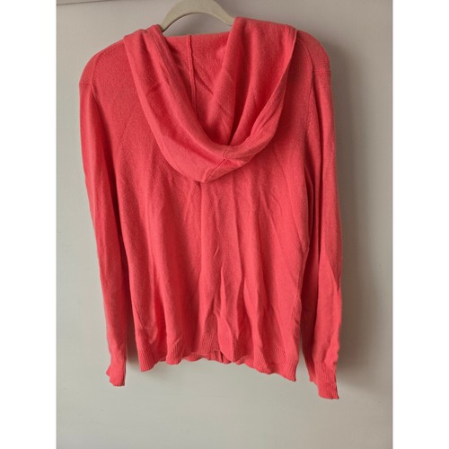Peck Peck Cashmere Hoodie Koralle Rosa Pullover mit Reißverschluss Damen Gr. L - Bild 11 von 11