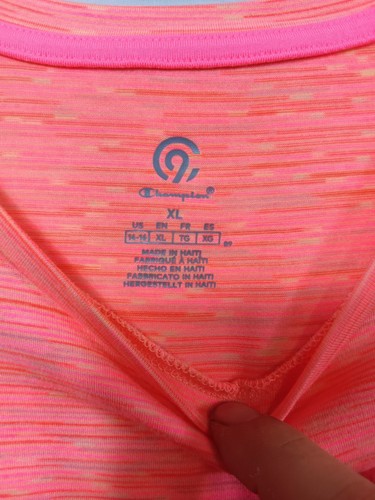 CHAMPION Pink GIRLS PERFORMACE CLOUD KNIT SOFT SHIRT: SIZE Youth XL 14-16. - Picture 2 of 5