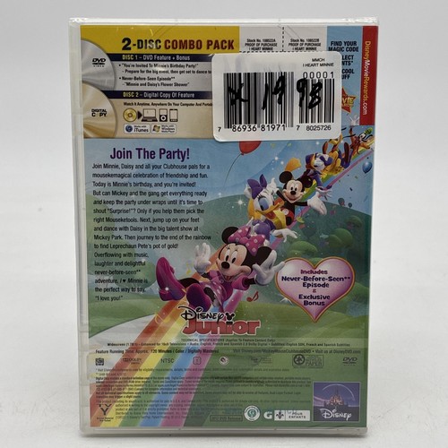 Mickey Mouse Clubhouse I Heart Minnie 2 Disc DVD Set Unused Sealed - Picture 2 of 3