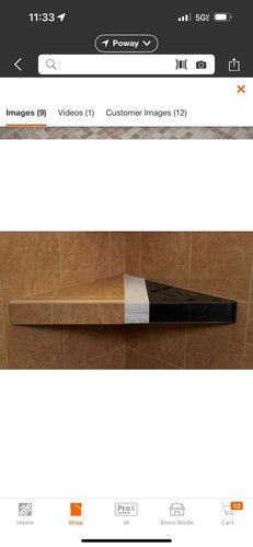 🔥Goof Proof Shower30 in. and 24 in. Corner Shower Seat, Free Shipping! - Picture 5 of 6