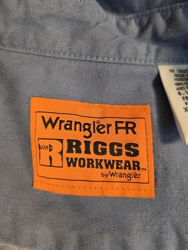 Wrangler FR Fire Resistant Button-Up Shirt 2XL Tall - Bild 9 von 11