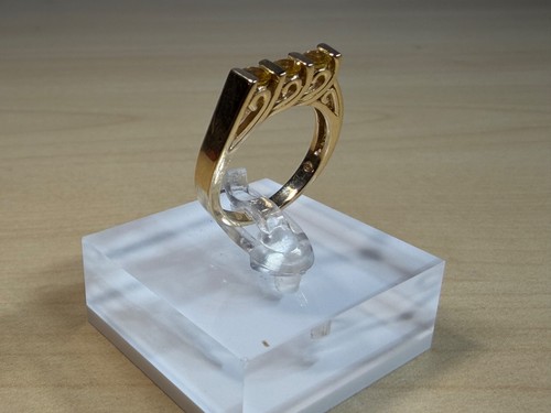 Estate 14k Yellow Gold 0.75cts Yellow Sapphire Channel Set Band Ring Size 6.75 - Picture 16 of 24