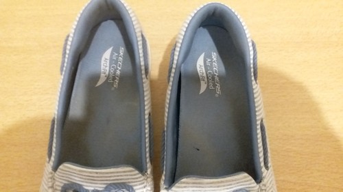 Women’s Skechers arch fit striped Loafers Boat Shoes Uk 4 - Picture 6 of 10
