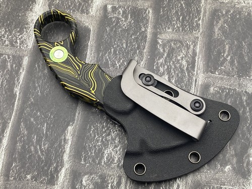 TwoSun TS612-D2-Black G10 Handle Micro Fixed Blade Kydex Belt Sheath Knife - Picture 10 of 10