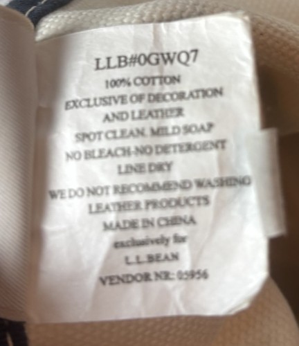 Vintage L.L. Bean Boat & Tote Bag lila blau gepunktet Tasche monogrammiert "Avery" - Bild 8 von 11