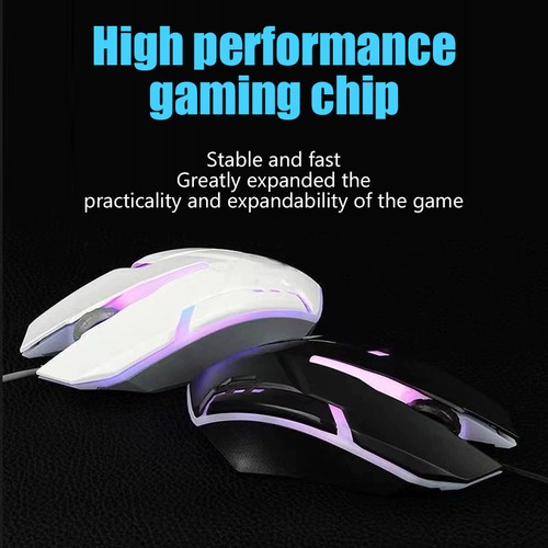 Sports LED Luminous Backlit Wired Mouse USB Wired Computer Gaming Mouse - Photo 2/14