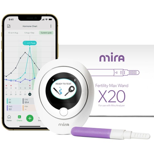 Mira Max Fertility Monitor & Ovulation Test Kit for Women At-Home Hormone Tra...