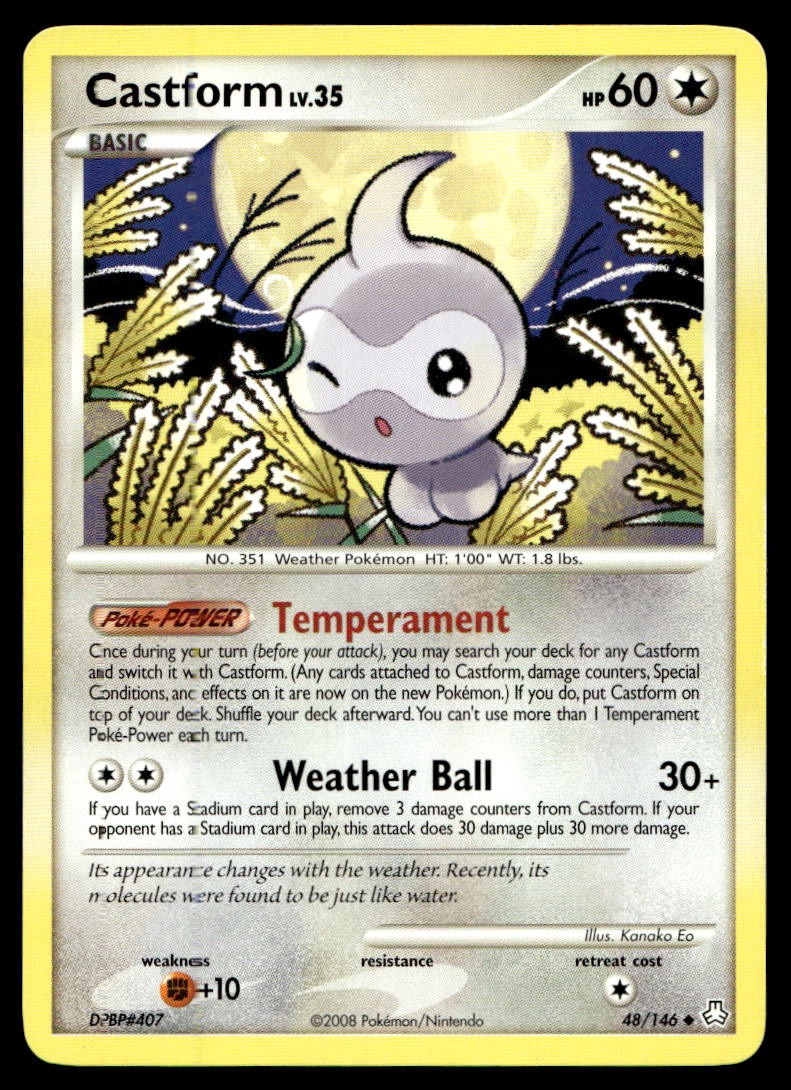 Castform Legends Awakened Uncommon 48/146 2008 Pokemon TCG