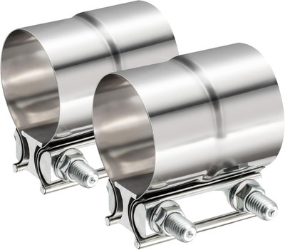 2.25 Inch Lap Joint Band Stainless Steel Muffler Clamp for 2.25 Exhaust Clamp