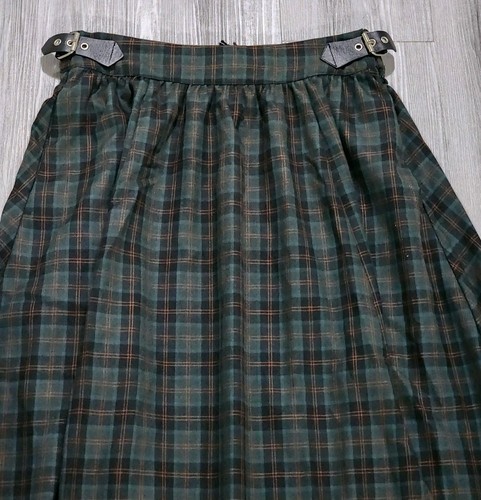 Nwt Disturbia Nightingale Buckled Check Midi Skirt Women's US Size 6 Plaid - Picture 10 of 11