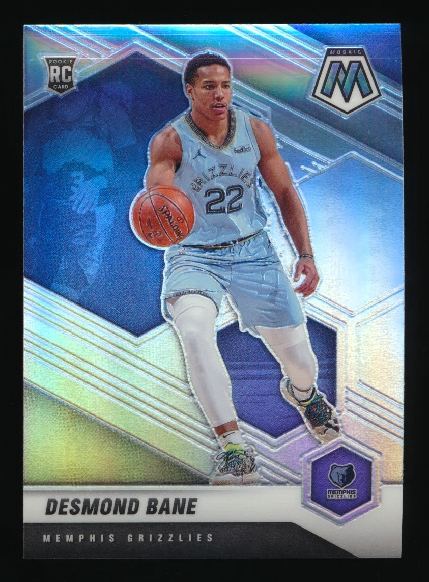 2020-21 PANINI MOSAIC DESMOND BANE RC SILVER PRIZM ROOKIE #211 MEMPHIS GRIZZLIES