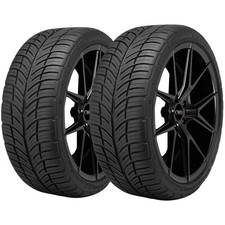 (QTY 2) 225/45ZR18 BFG g-Force Comp2 A/S Plus 95Y XL Black Wall Tires