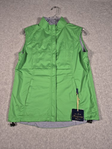 Peter Millar Masters Chaleco Reversible Chaqueta Pequeña Verde Cremallera Completa Ligera - Imagen 1 de 10