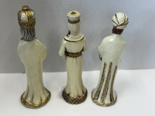 Vintage 1960’s Set Of 3 Wise Men statues Made in Japan Chalk ware - Picture 5 of 11