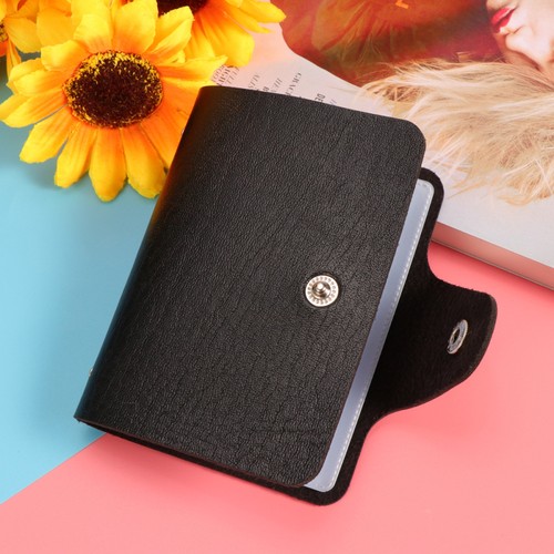 Credit Case Organizer Holder PU Small Bag Pouch with 12 Slots (Black) - Picture 9 of 9