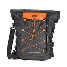 Motorcycle Sissy Bar Bag 40L Expandable Travel Luggage Motorcycle Balck