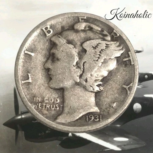 1931 D Mercury Dime Scarce, Very Good Semi-key Better Date, Pulled From Storage