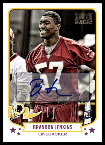 2013 Topps Magic Autogramme Brandon Jenkins Autogramm Washington Redskins #216 - Bild 1 von 2