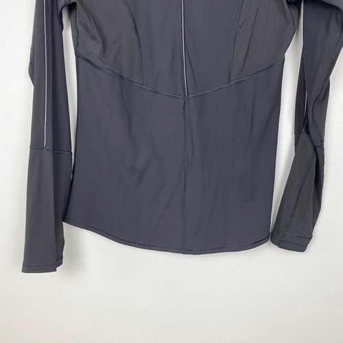 Athleta Eclipse Half Zip Pullover reflektierend Laufoberteil Langarm Yoga Medium - Bild 9 von 12