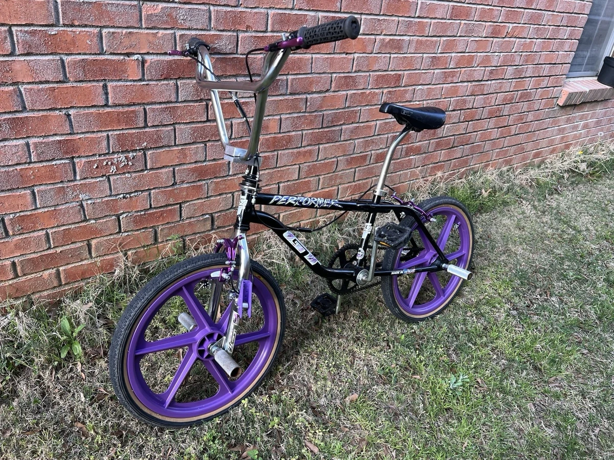 GT Performer 1993 Vintage Old School BMX Bike Black Purple 20