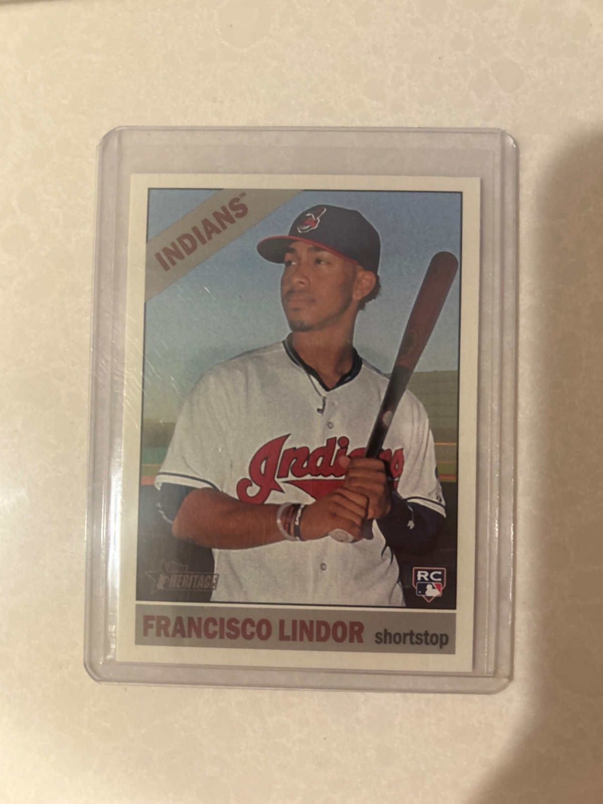 2015 Topps Heritage, Francisco Lindor rookie RC high number 717 rm