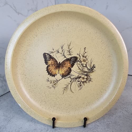 Vintage Treasure Craft Pottery 10 ¼" Butterfly Dinner Plates Set of 6 - Picture 11 of 23
