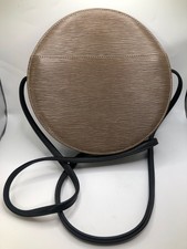 Borsa a tracolla rotonda Dokkim bicolore texture marrone ottime condizioni