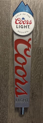 Rare Coors Light “Cold As The Rockies” 12” Blue Mountain Beer Tap Handle