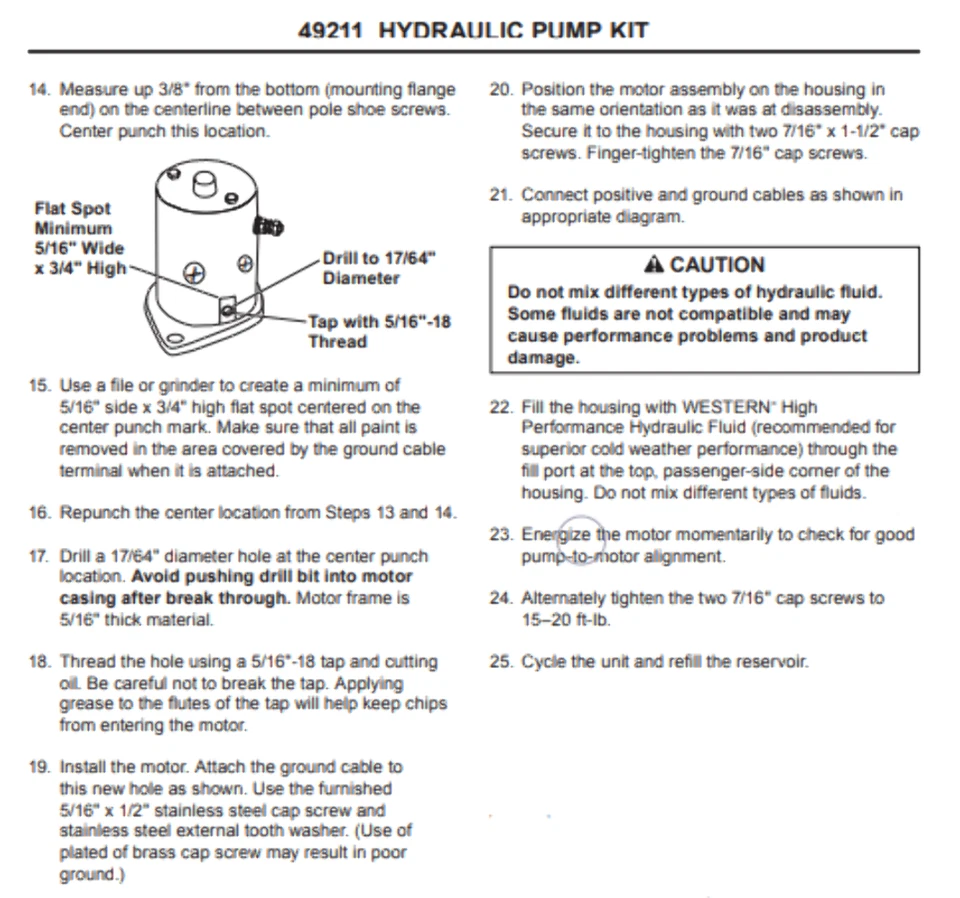 KIT BOMBA HIDRÁULICA REEMPLAZA FISHER 7049 WESTERN 49211 Foto 4 de 4