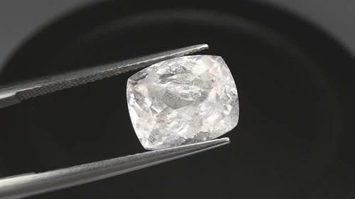 4.26 Ct Top Cushion Cut 10.7x8.9 MM Genuine White (Color Less) Brazil Danburite - Video 1 of 1