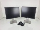 Joblot 2 x Dell P1914Sc 19" VGA DVI DisplayPort 1280x1024 Monitor with Stand