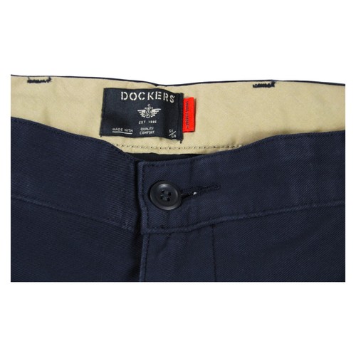 Pantalones chinos Dockers altos para hombre 38x36 azul marino cómodos calce recto informales $66 - Imagen 4 de 10
