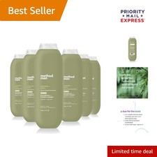 Eco-Friendly 2-in-1 Shampoo + Conditioner for Men - Juniper & Sage (Pack of 6)