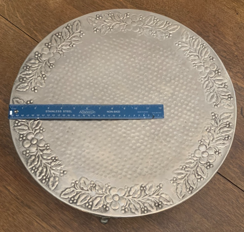 Elegant Cake Stand, Silvertone heavy duty , Wedding, Anniversary, 18" READ - Picture 13 of 24