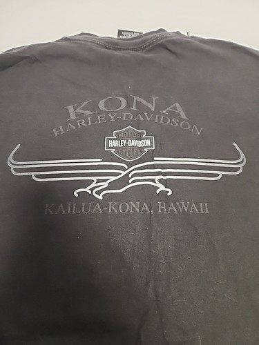 Vintage Harley Davidson T-Shirt. 2002. Kailua-Kona Hawaii. Size L. 1903-2003. B1 - Picture 6 of 7