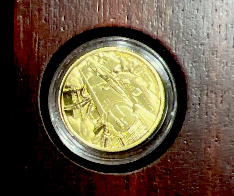 Гарри Поттер классическая серия Hogswarts Express 1/4 унции золото доказательство монета с сертификатом подлинности и коробка - Изображение 4 из 4