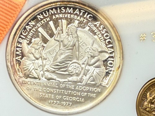 Convención AANA 1977 86 aniversario Atlanta 23-28 de agosto ~ medallas de plata y bronce - Imagen 3 de 8