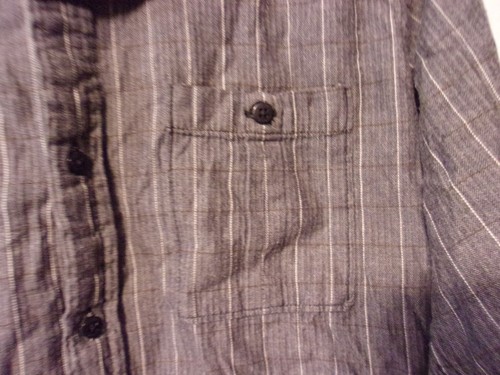 Camisa con botones gris y blanca EZEKIEL TALLA M - Imagen 3 de 5
