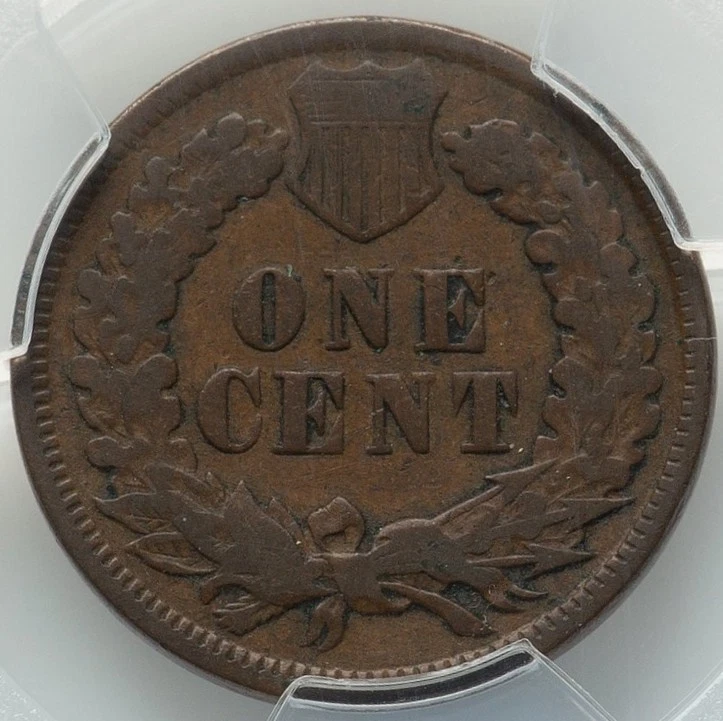 1872 Indian Head Cent, Penny, PCGS VG08, Ryan's Rare Coins & Antiquities, C8420 - Image 3 of 4