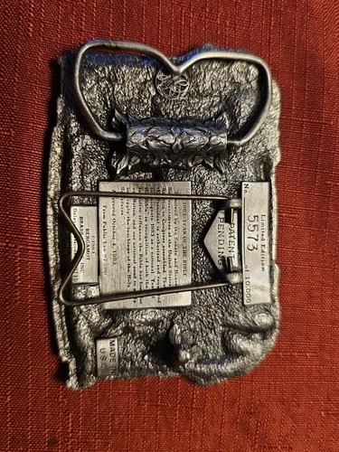 Year of the Bible Religion 1983 Commemorative Vintage Bergamot Belt Buckle - Picture 3 of 7