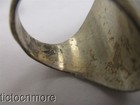 VINTAGE NAVAJO INDIAN SQUASH LEAF & BERRY GREEN TURQUOISE RING MENS STERLING — photo 7