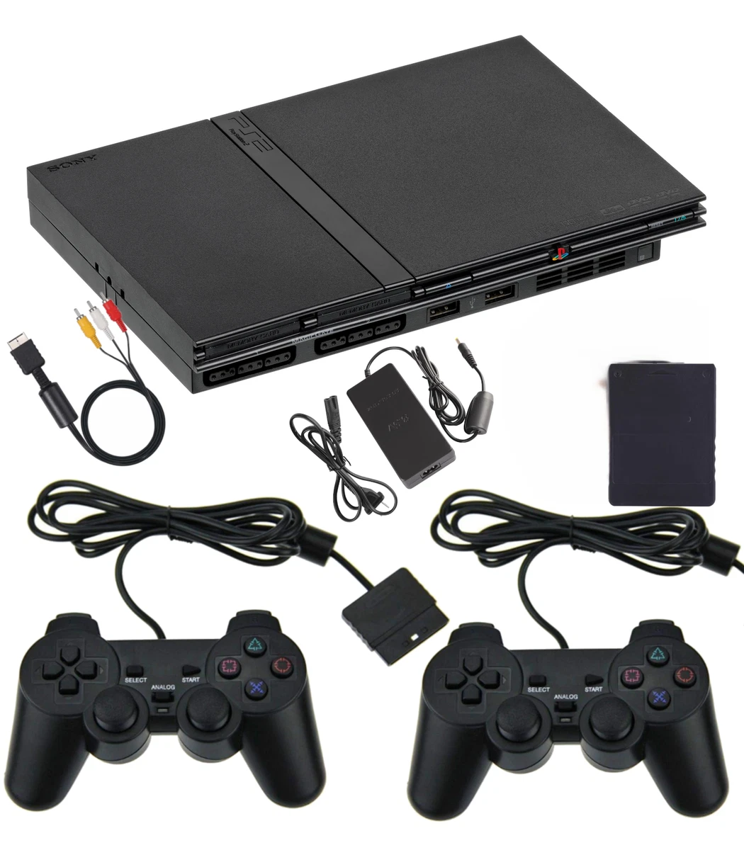 Sony PlayStation 2 Slim PS2 + 2 Controller + Memory Card + Cavi | Funzionante viene aperta una nuova finestra o scheda