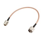 N Mâle à N Femelle Cloison RG400 RF Coaxial Coax Câble 0.3Mètre