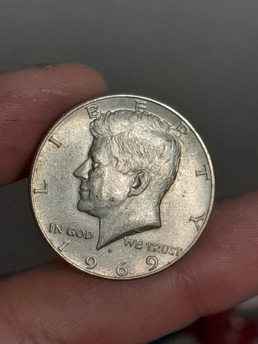 New Listing1969- D Kennedy Half Dollar - 40% Silver #1