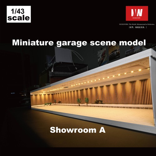 NW Diorama 1:64/43/18 Garage Model LED Multi-Unit Parking Lot Model Display Case - Picture 6 of 110