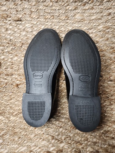 Zapatos de vestir Bates de cuero negro con cordones brillantes para hombre talla 9,5 formales - Imagen 11 de 11
