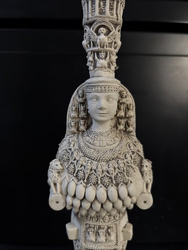 VTG. CASTING STONE STATUE ARTEMIS EPHESIAN GODDESS FERTILITY PROTECTOR OF CITY - Imagen 2 de 16