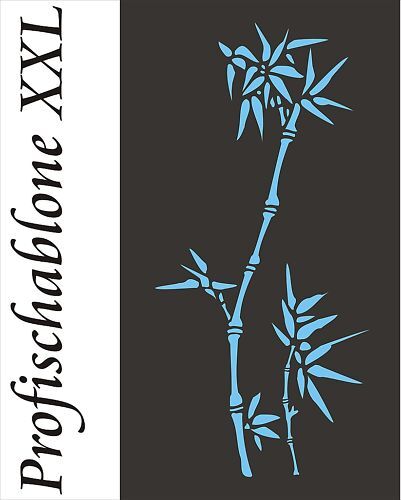Bambus XXL - Stupfschablone Wandschablone Malerschablone Schablone Wanddekor  - Bild 1 von 1