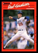 1990 Donruss # 197 - Orel Hershiser - Los Angeles Dodgers